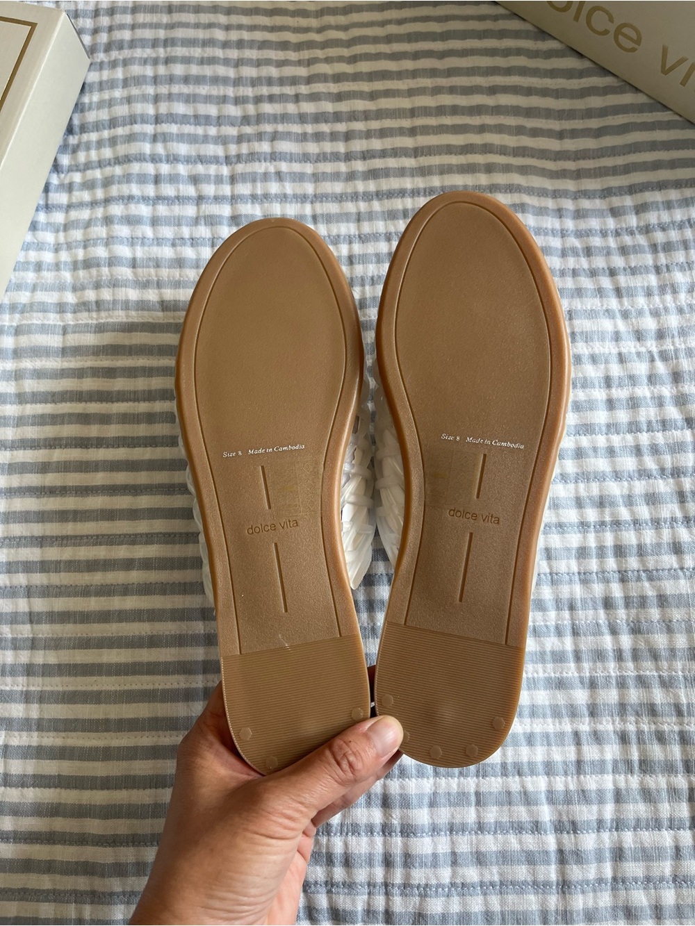 Dolce Vita “Ginna” Woven Slide in Crystal Jelly - NWT - Picture 6 of 9